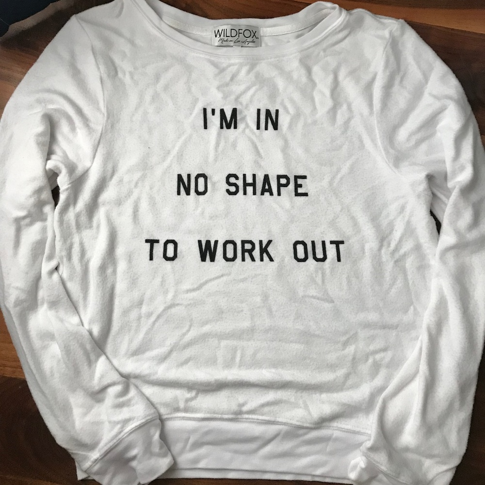 White graphic sweatshirt